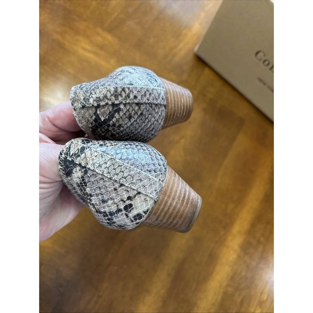 Cole Haan  Air Tallow Wedge 7.5 Ironstone Snake print Preowned W/ Box‎